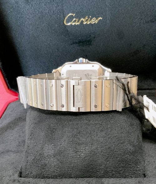 Santos Automatico Acciaio Quadrato Quadrante Bianco – Cartier