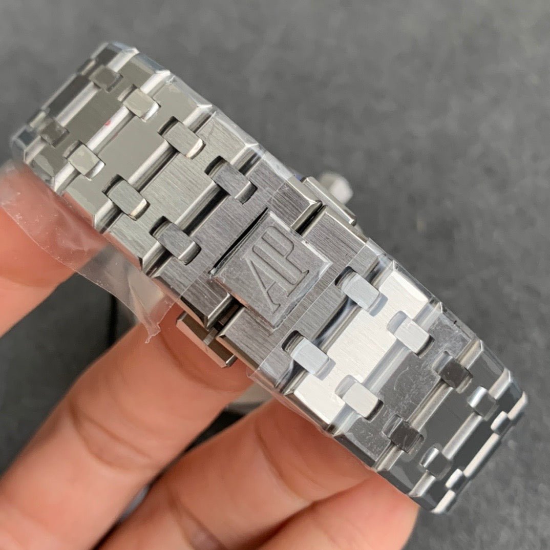 Royal Oak Automatico Acciaio Quadrante Nero Tapisserie – Audemars Piguet