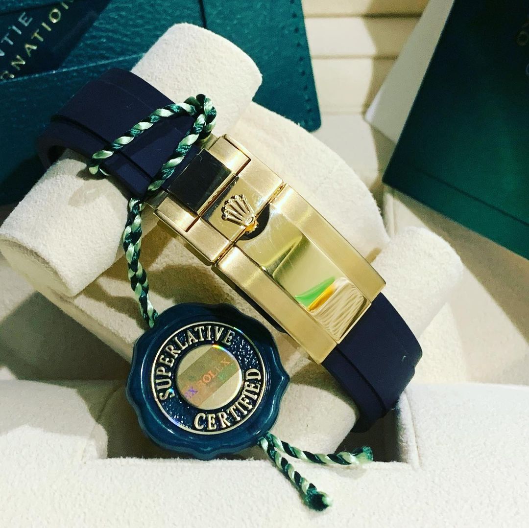 Rolex Daytona Oro Giallo Oysterflex – Quadrante Avorio & Blu | Replica