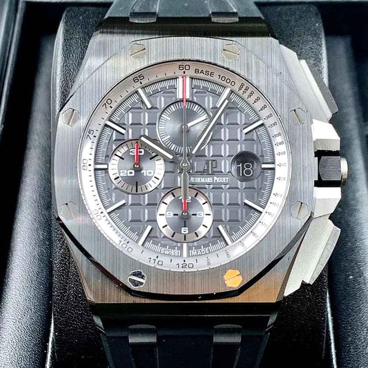 Audemars Piguet Royal Oak Offshore Chronograph – Grey Dial – Rubber Strap – Replica