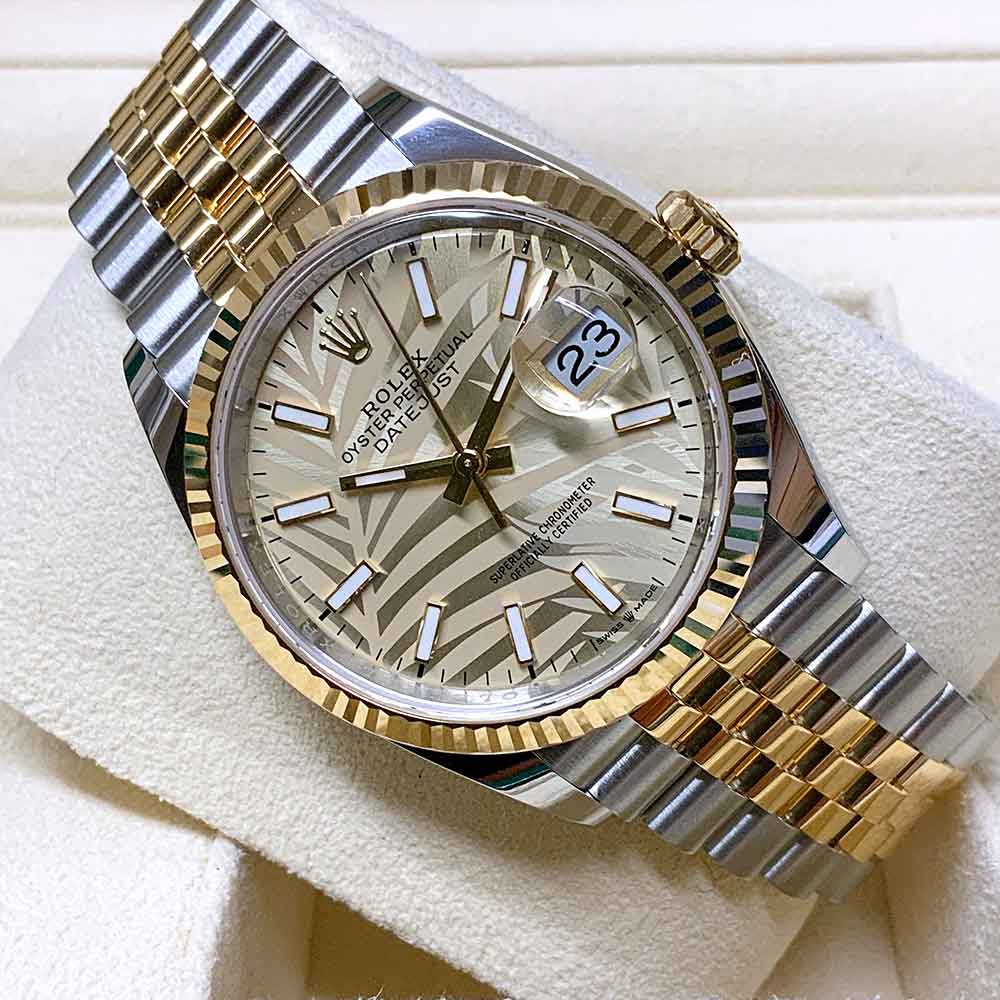 Rolex Datejust 41 Replica – Quadrante Palmato, Acciaio/Oro, Jubilee