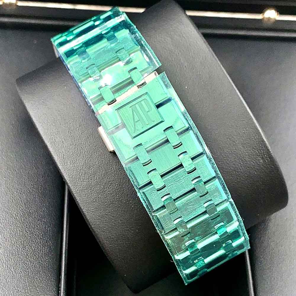 Audemars Piguet Royal Oak Chronograph – Quadrante Blu – Cinturino Verde – Replica