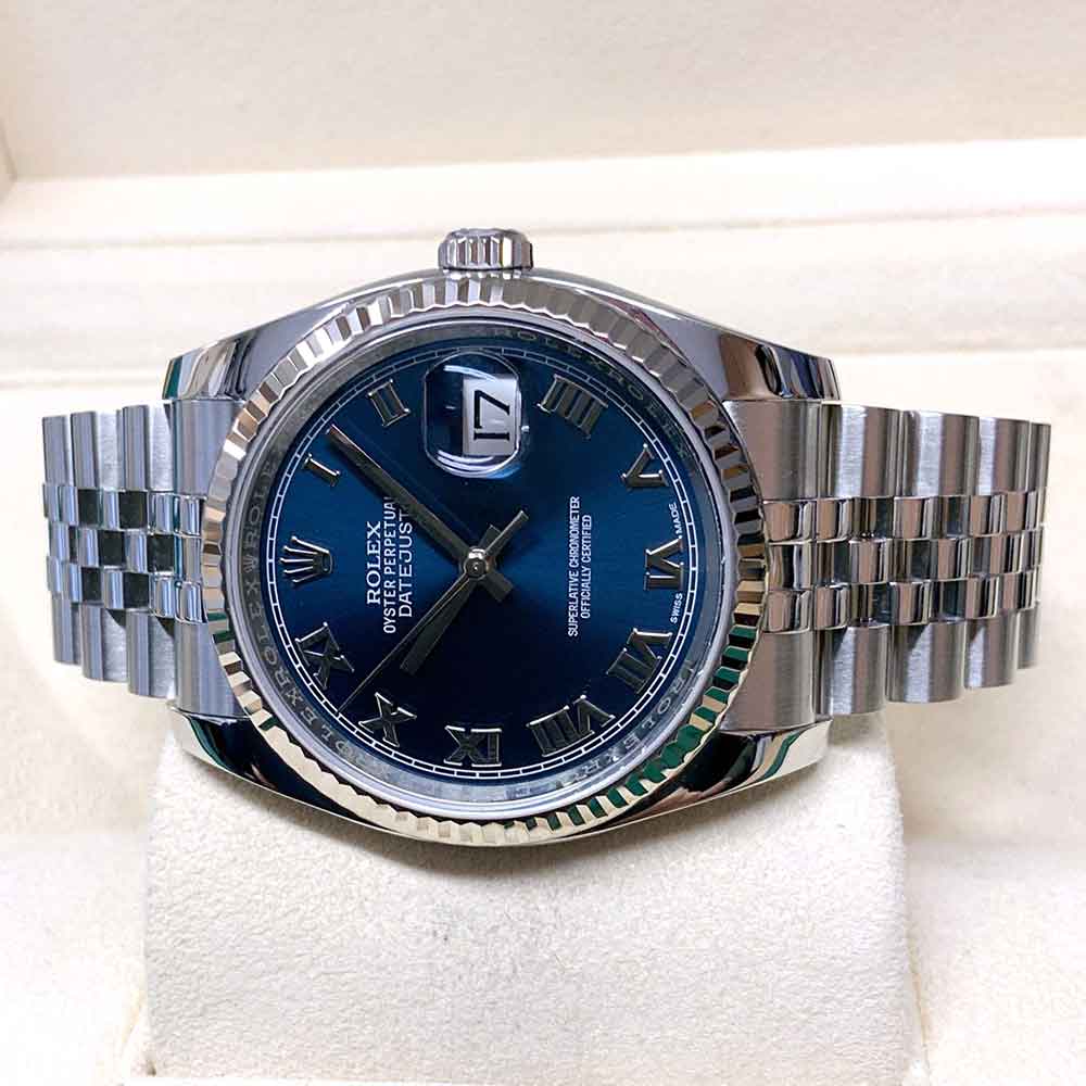 Rolex Datejust 41 Replica – Quadrante Blu, Numeri Romani, Jubilee