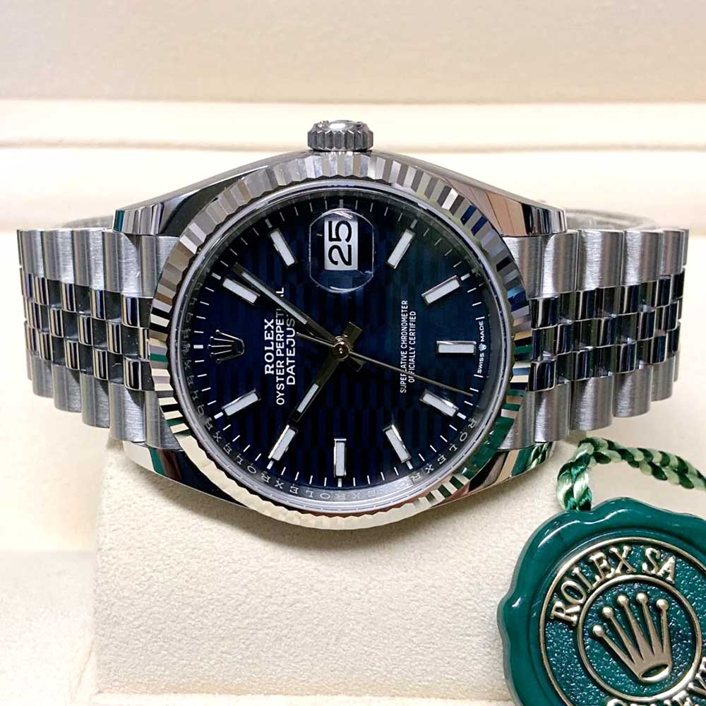 Rolex Datejust 41 – Quadrante Blu Motivo – Jubilee – Replica