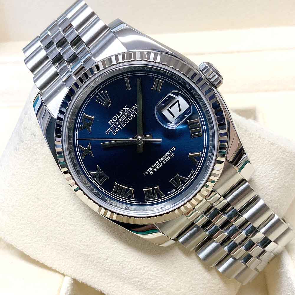 Rolex Datejust 41 Replica – Quadrante Blu, Numeri Romani, Jubilee
