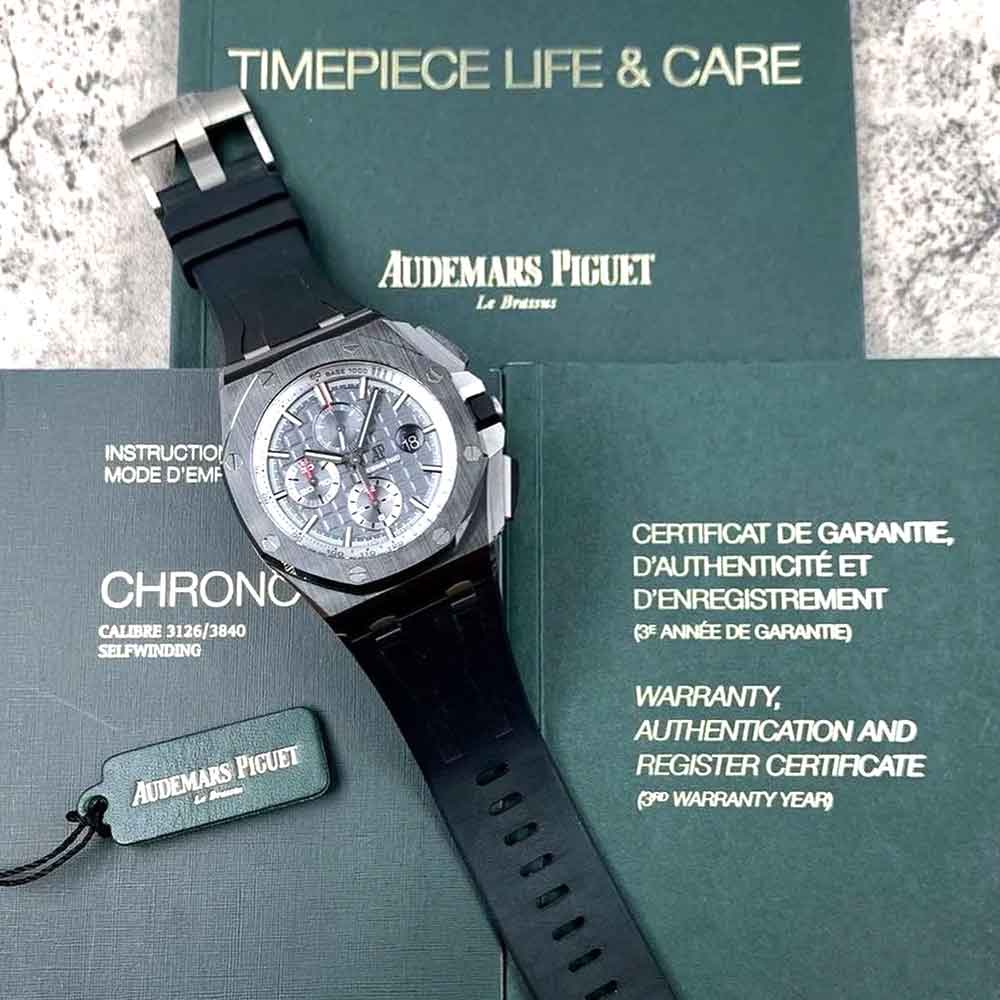 Audemars Piguet Royal Oak Offshore Chronograph – Grey Dial – Rubber Strap – Replica