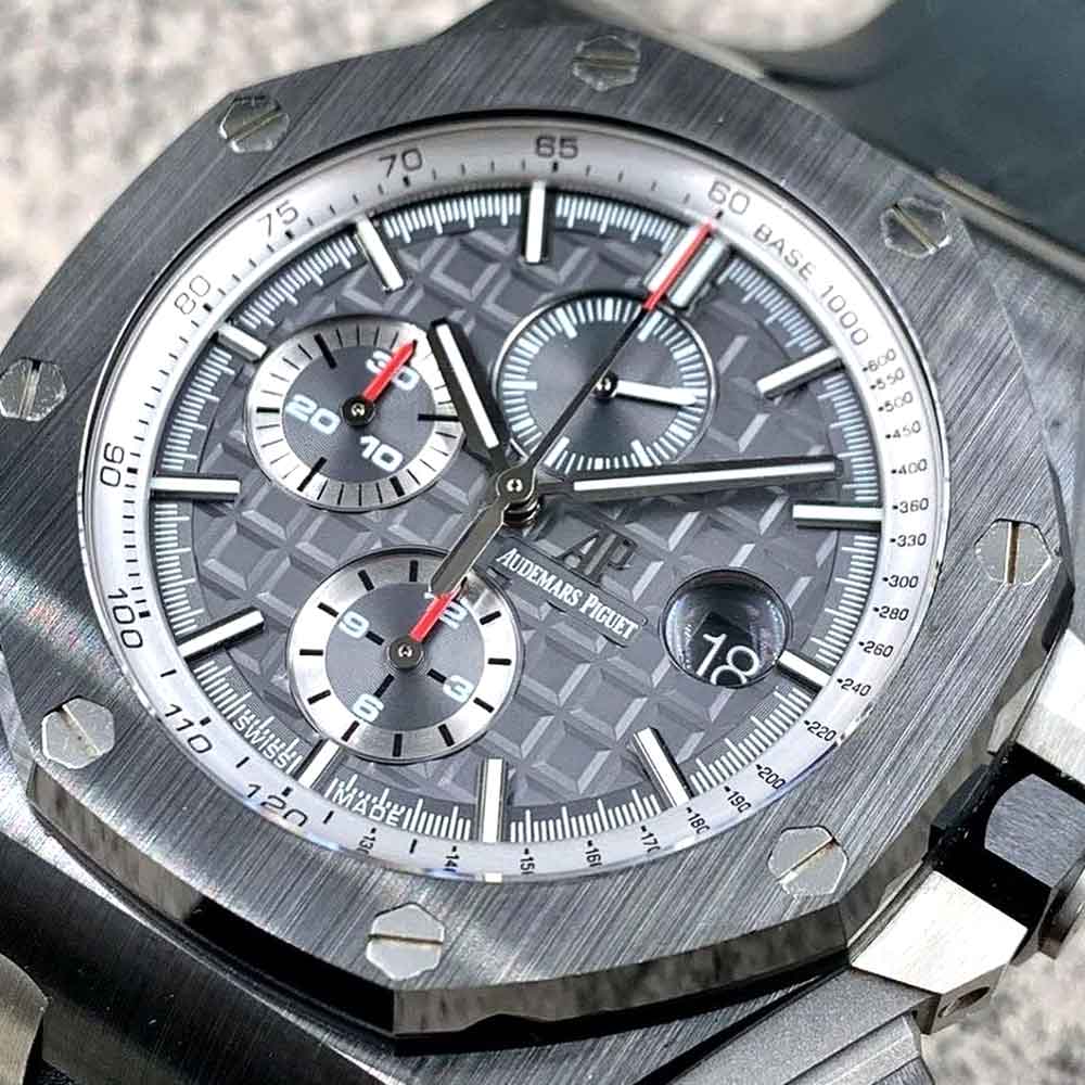 Audemars Piguet Royal Oak Offshore Chronograph – Grey Dial – Rubber Strap – Replica