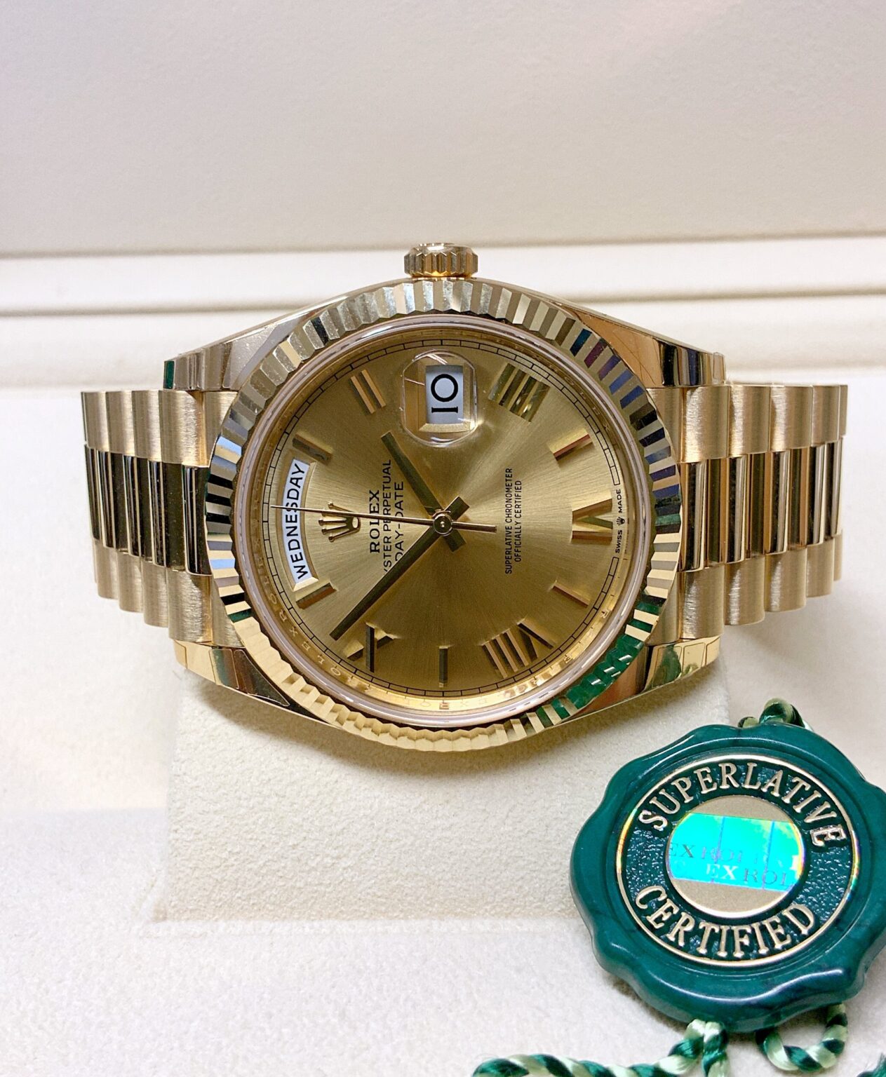 Rolex Day-Date 40 Oro Giallo Quadrante Champagne | Replica