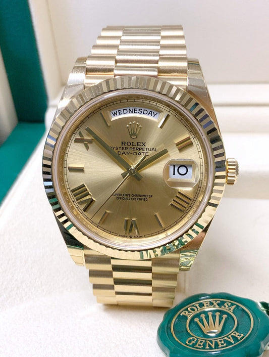 Rolex Day-Date 40 Oro Giallo Quadrante Champagne | Replica
