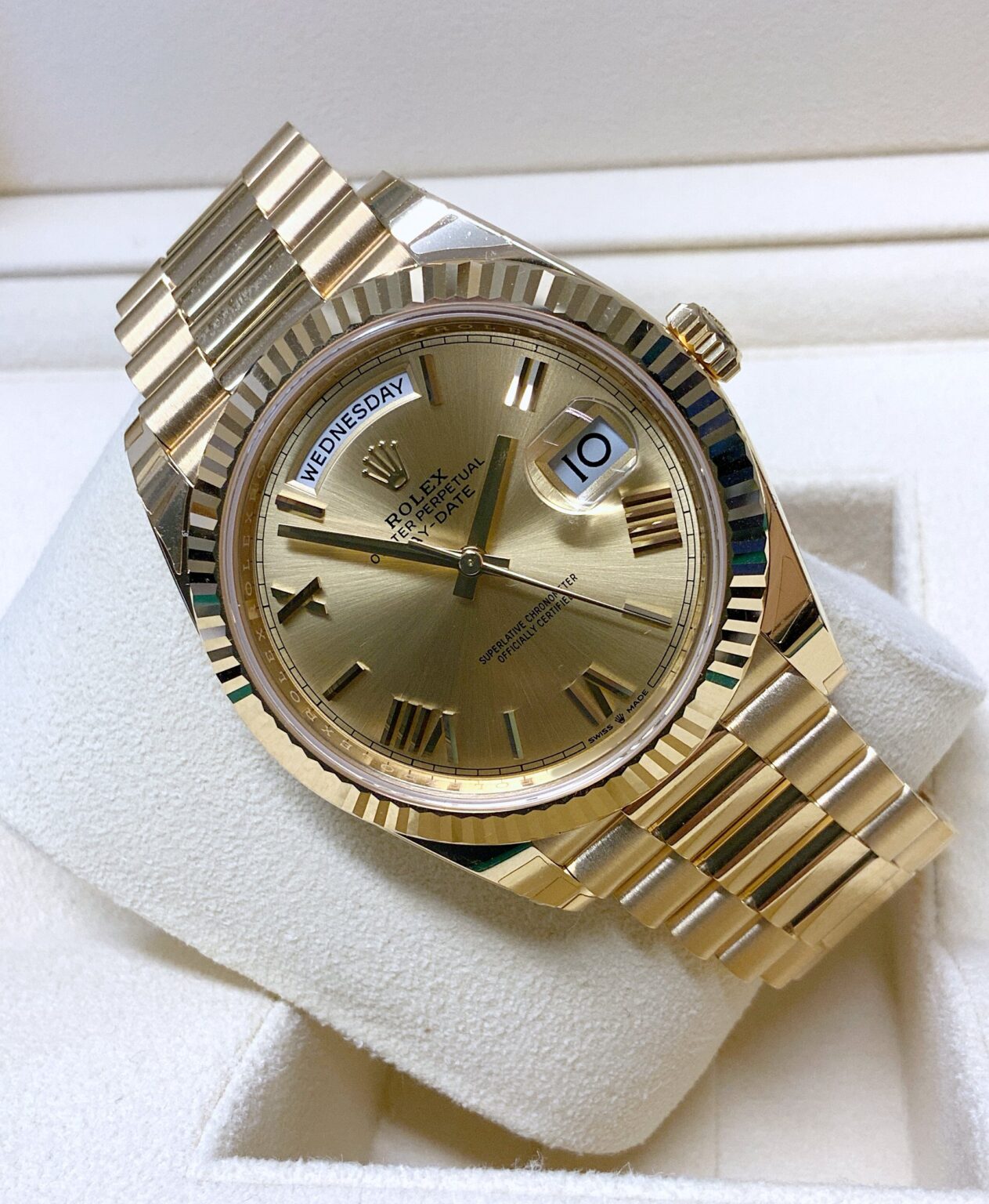 Rolex Day-Date 40 Oro Giallo Quadrante Champagne | Replica