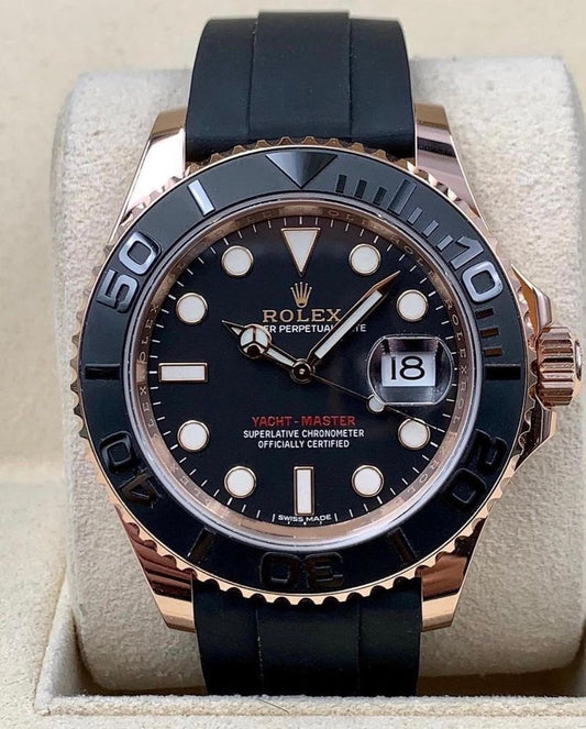 Rolex Yacht-Master Oyster Perpetual Automatico Oro Rosa con Cinturino in Gomma