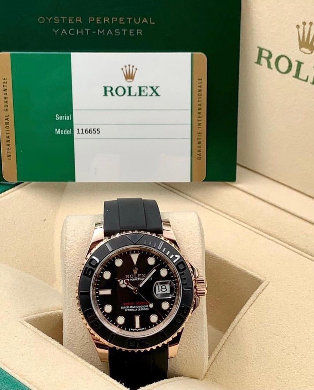 Rolex Yacht-Master Oyster Perpetual Automatico Oro Rosa con Cinturino in Gomma