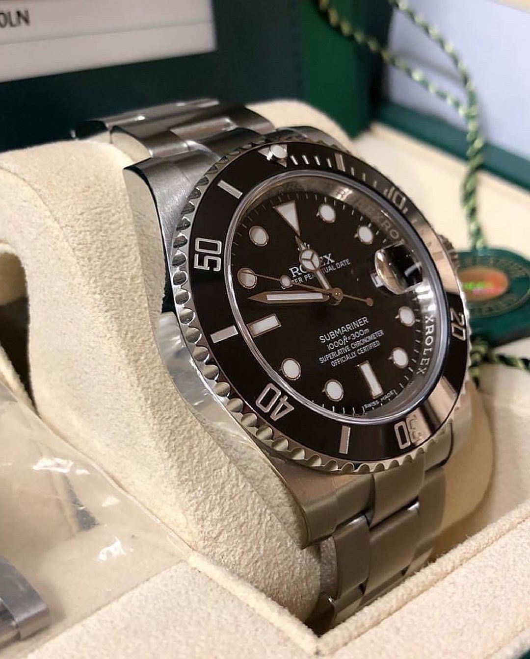 Rolex Submariner Date Automatico Uomo Quadrante Nero Acciaio