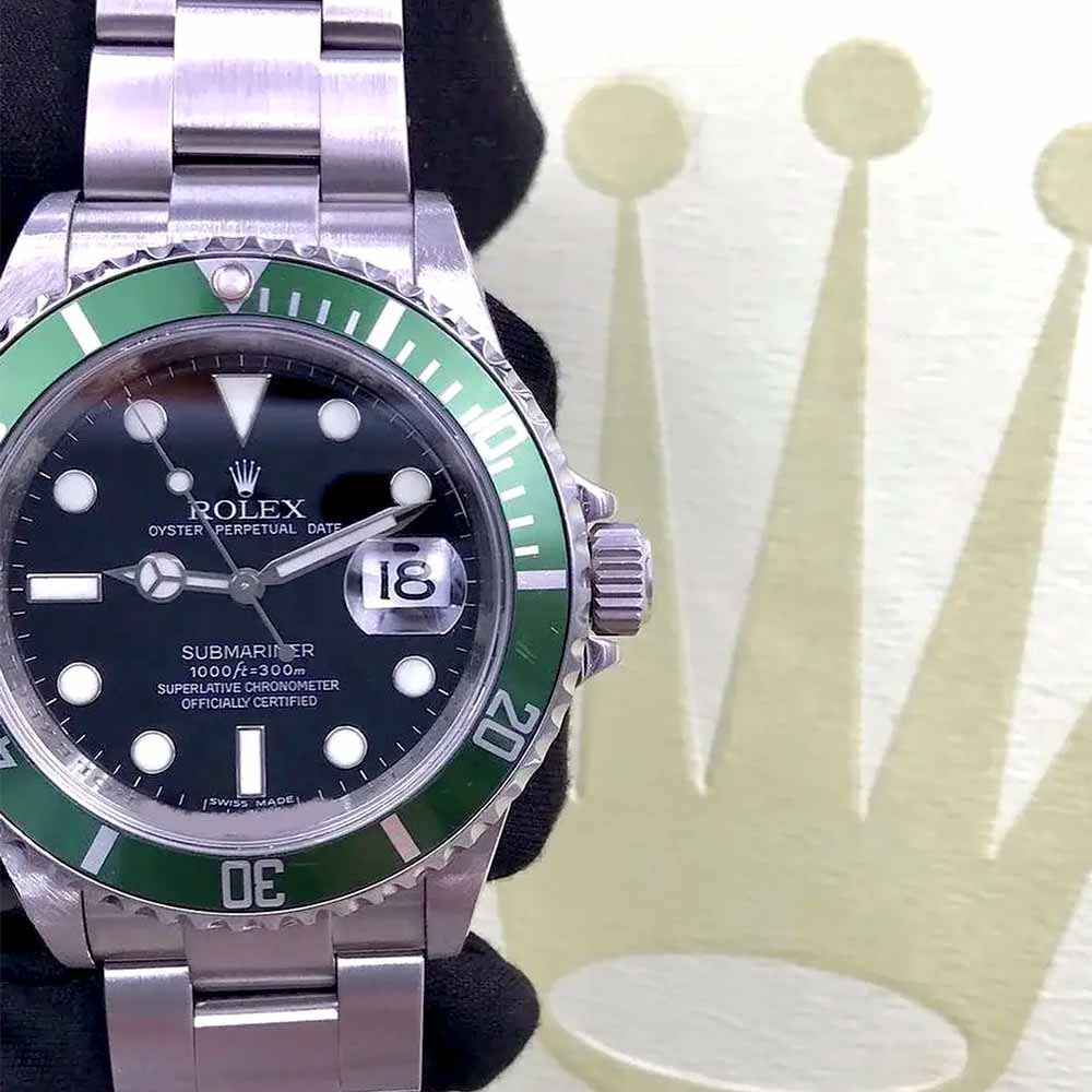 Rolex Submariner Date Replica – Quadrante Nero, Lunetta Verde, Acciaio Oyster