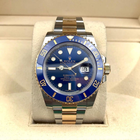 Rolex Submariner Date Bicolore Acciaio e Oro Giallo Quadrante Blu