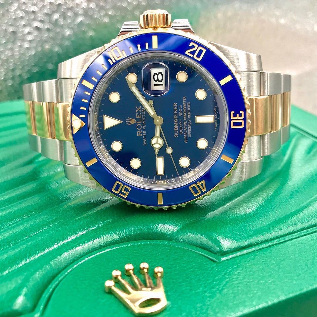 Rolex Submariner Date Bicolore Acciaio e Oro Giallo Quadrante Blu