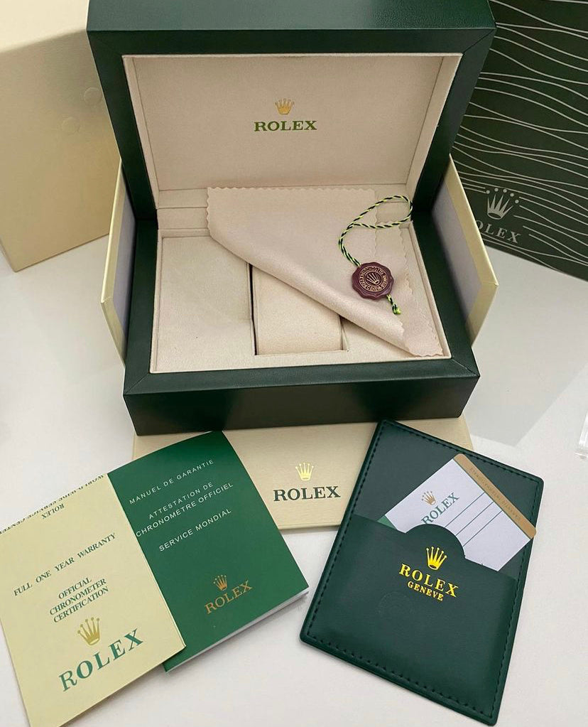 Box Orologio Verde con Garanzia e Porta Card – Rolex