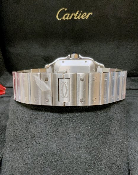 Santos Automatico Acciaio Quadrato Quadrante Nero – Cartier