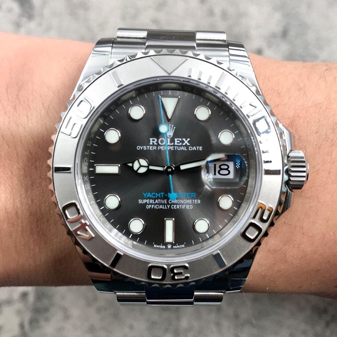 Rolex Yacht-Master Replica – Quadrante Grigio Rhodium Acciaio