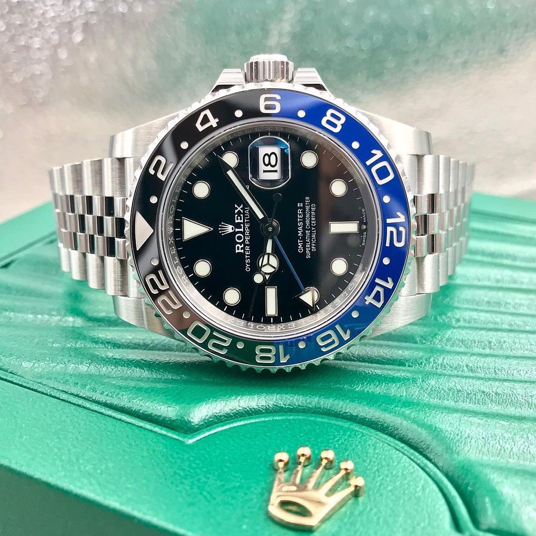 Rolex GMT-Master II “Batman” Jubilee Acciaio – Lunetta Nero/Blu | Replica