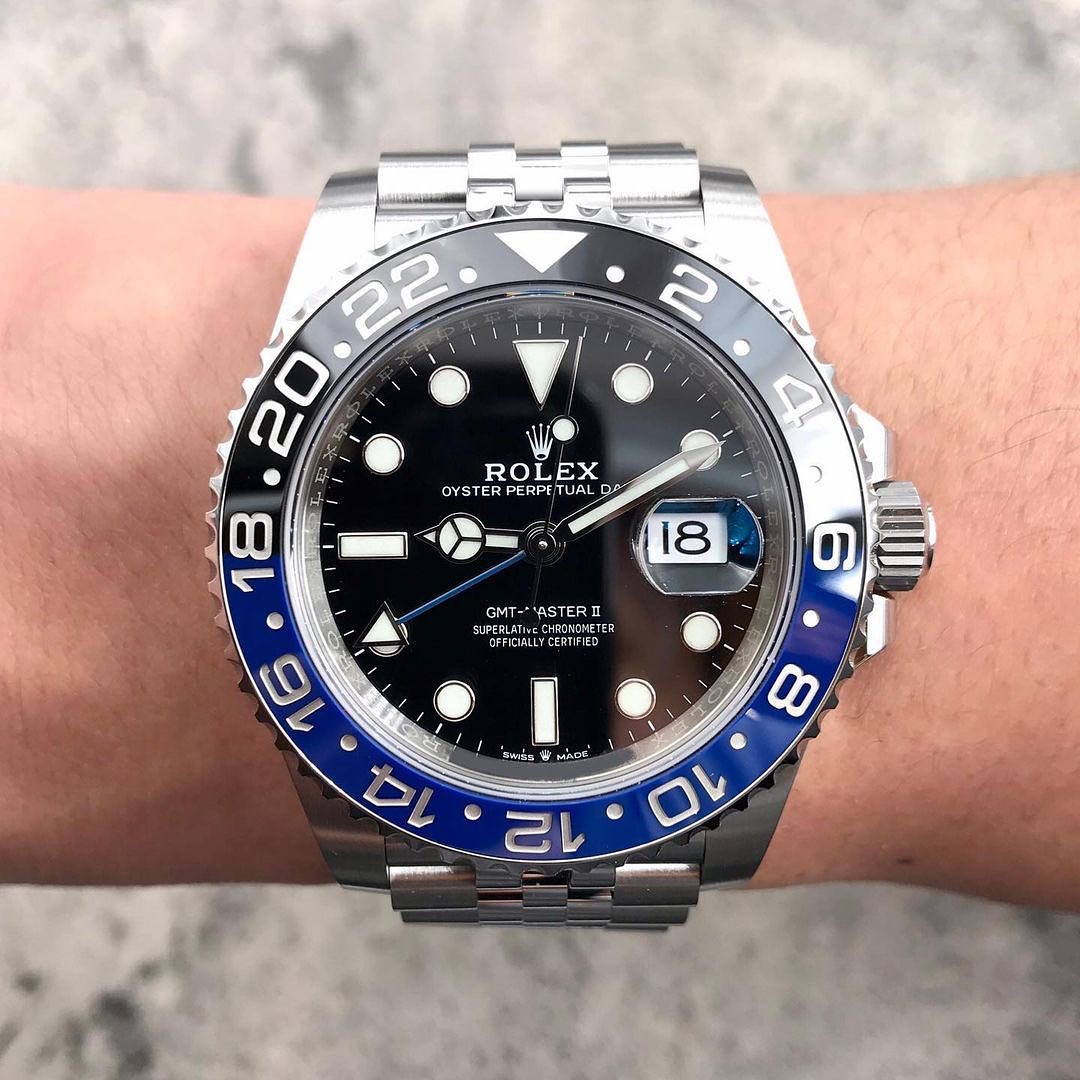 Rolex GMT-Master II “Batman” Jubilee Acciaio – Lunetta Nero/Blu | Replica
