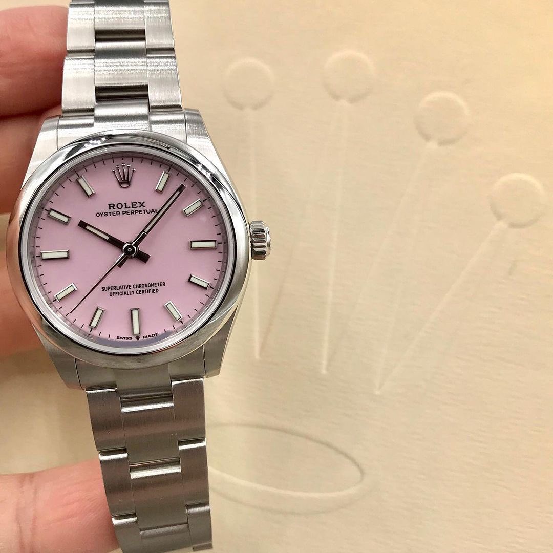 Oyster Perpetual 31MM Automatico Acciaio Quadrante Rosa – Rolex