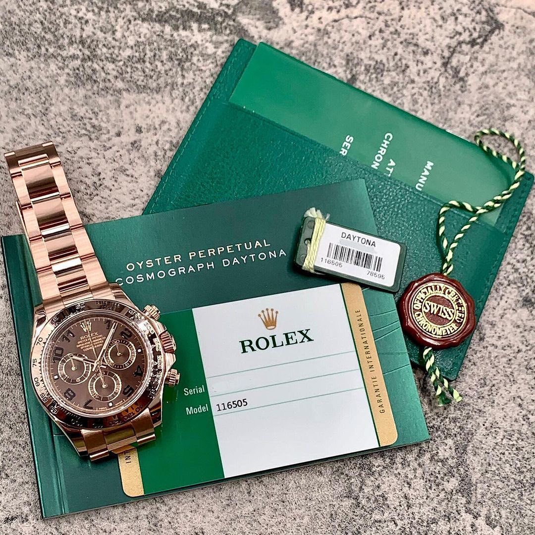 Rolex Daytona Everose Quadrante Chocolate Numeri Arabi – Cosmograph Cronografo | Replica