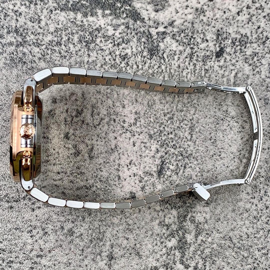 Nautilus Cronografo Automatico Bicolore Acciaio Oro Rosa Quadrante Blu – Patek Philippe