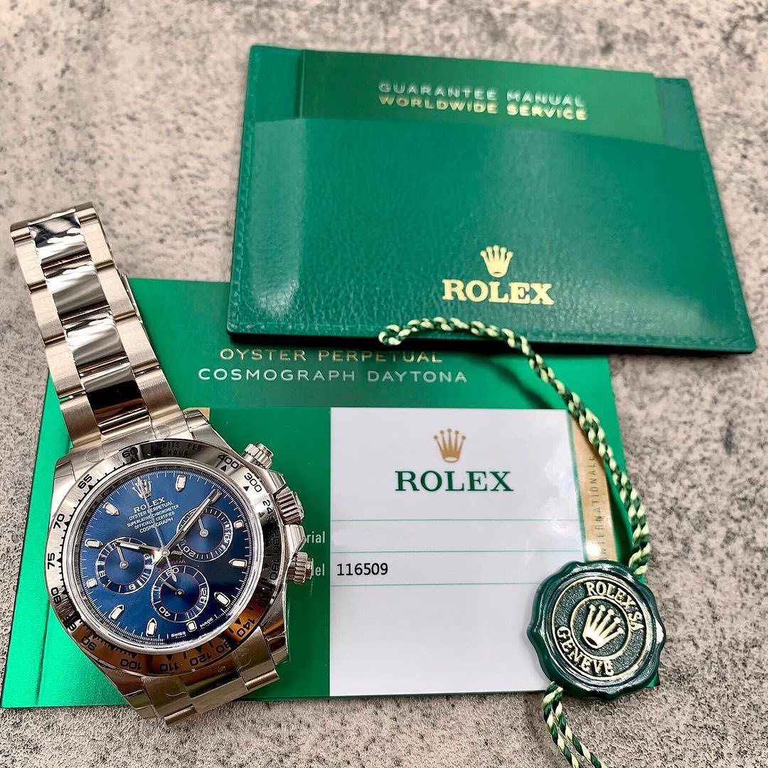 Rolex Daytona Acciaio Quadrante Blu – Cosmograph Cronografo | Replica