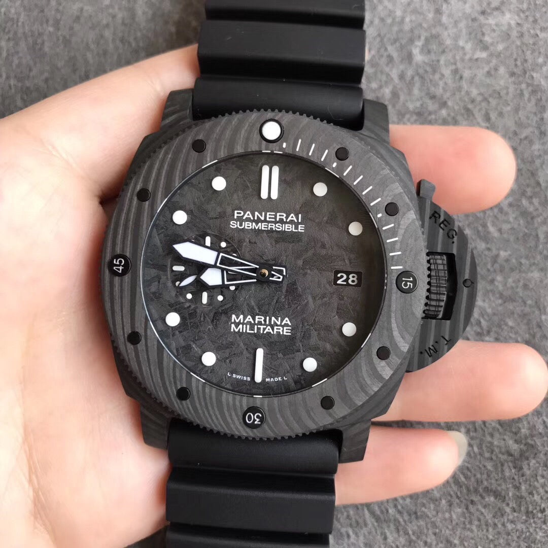 Panerai Submersible Nero Marina Militare Replica – Carbonio Automatico