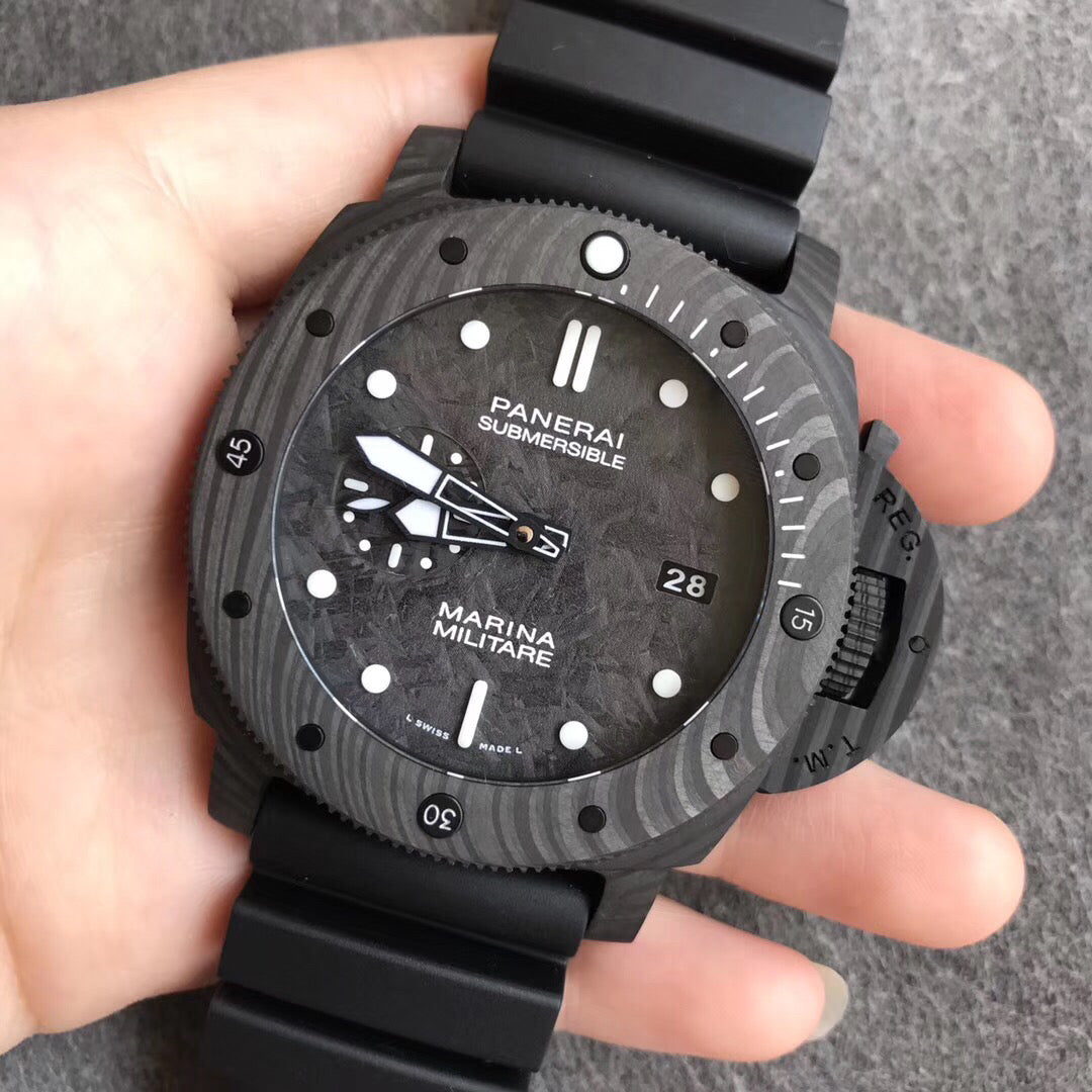 Panerai Submersible Nero Marina Militare Replica – Carbonio Automatico