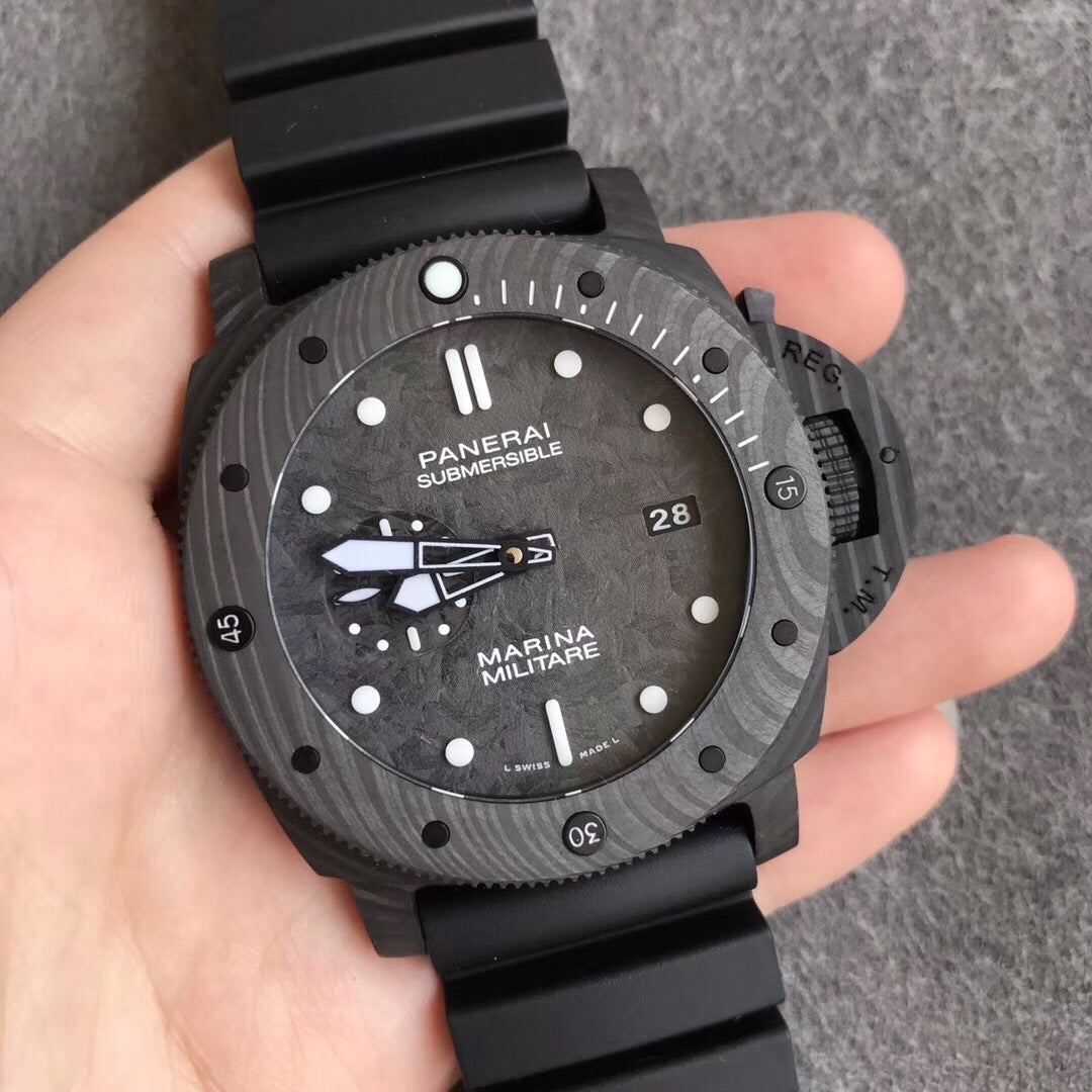 Panerai Submersible Nero Marina Militare Replica – Carbonio Automatico