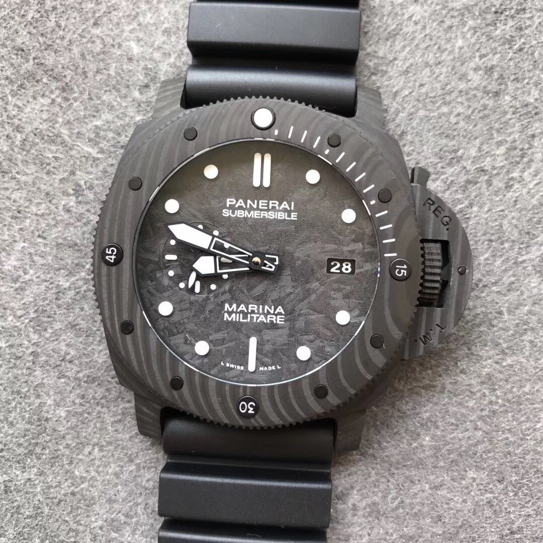 Panerai Submersible Nero Marina Militare Replica – Carbonio Automatico