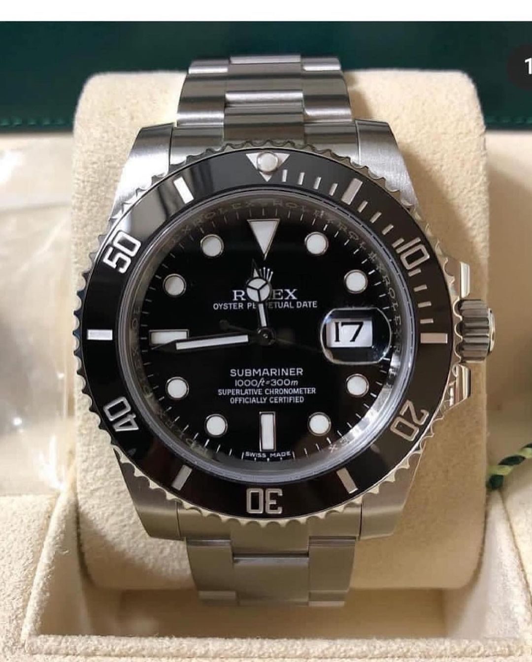 Rolex Submariner Date Automatico Uomo Quadrante Nero Acciaio