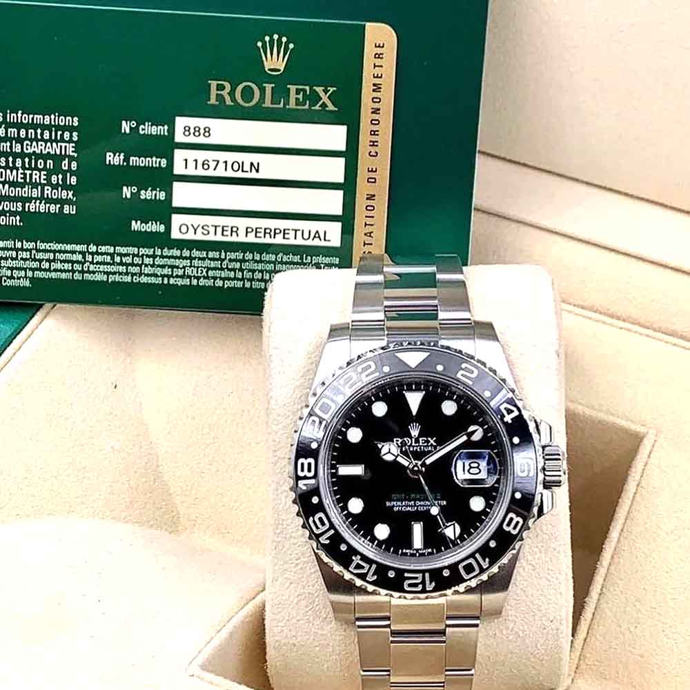 Rolex GMT-Master II Black Bezel – Oyster – Replica
