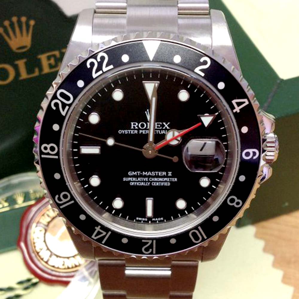 Rolex GMT-Master II Replica – Acciaio con Ghiera Nera