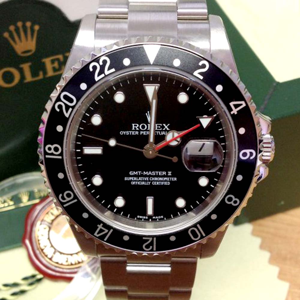 Rolex GMT-Master II Replica – Acciaio con Ghiera Nera