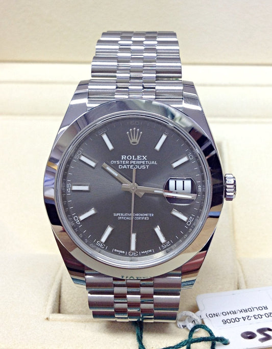 Rolex Datejust 41 Rodio Acciaio | Replica Luxury