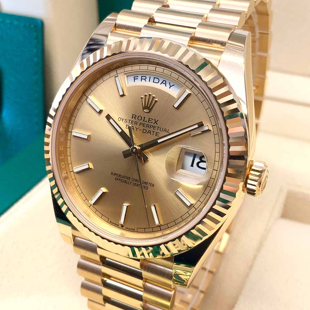 Rolex Day-Date 40 228238 Replica – Oro Giallo Quadrante Champagne