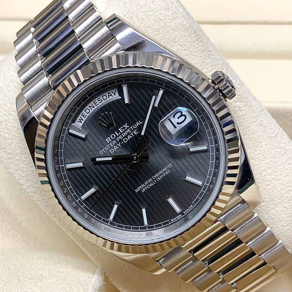 Rolex Day-Date 40 228239 Replica – Oro Bianco Quadrante Grigio