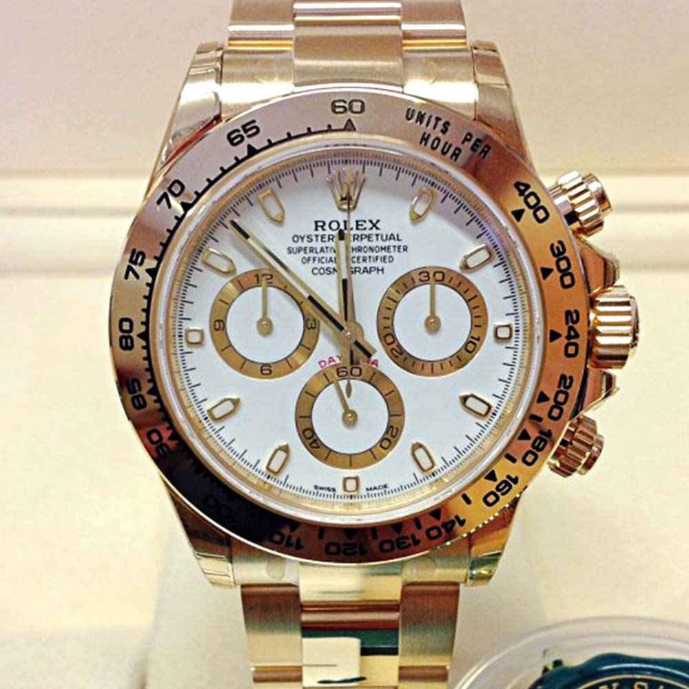 Rolex Daytona 116508 Replica – Oro Giallo Quadrante Bianco