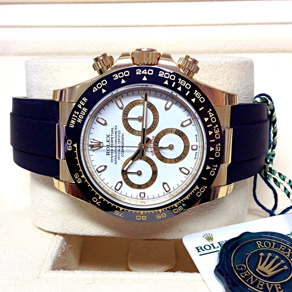 Rolex Daytona Oysterflex Oro Giallo White Dial – Replica