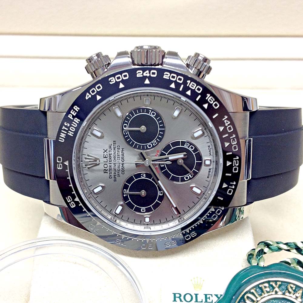 Rolex Daytona 116519LN Replica | Oro Bianco Oysterflex Automatico