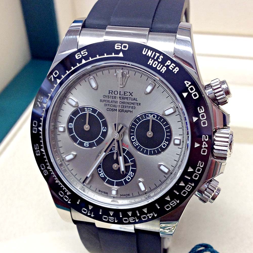 Rolex Daytona 116519LN Replica | Oro Bianco Oysterflex Automatico