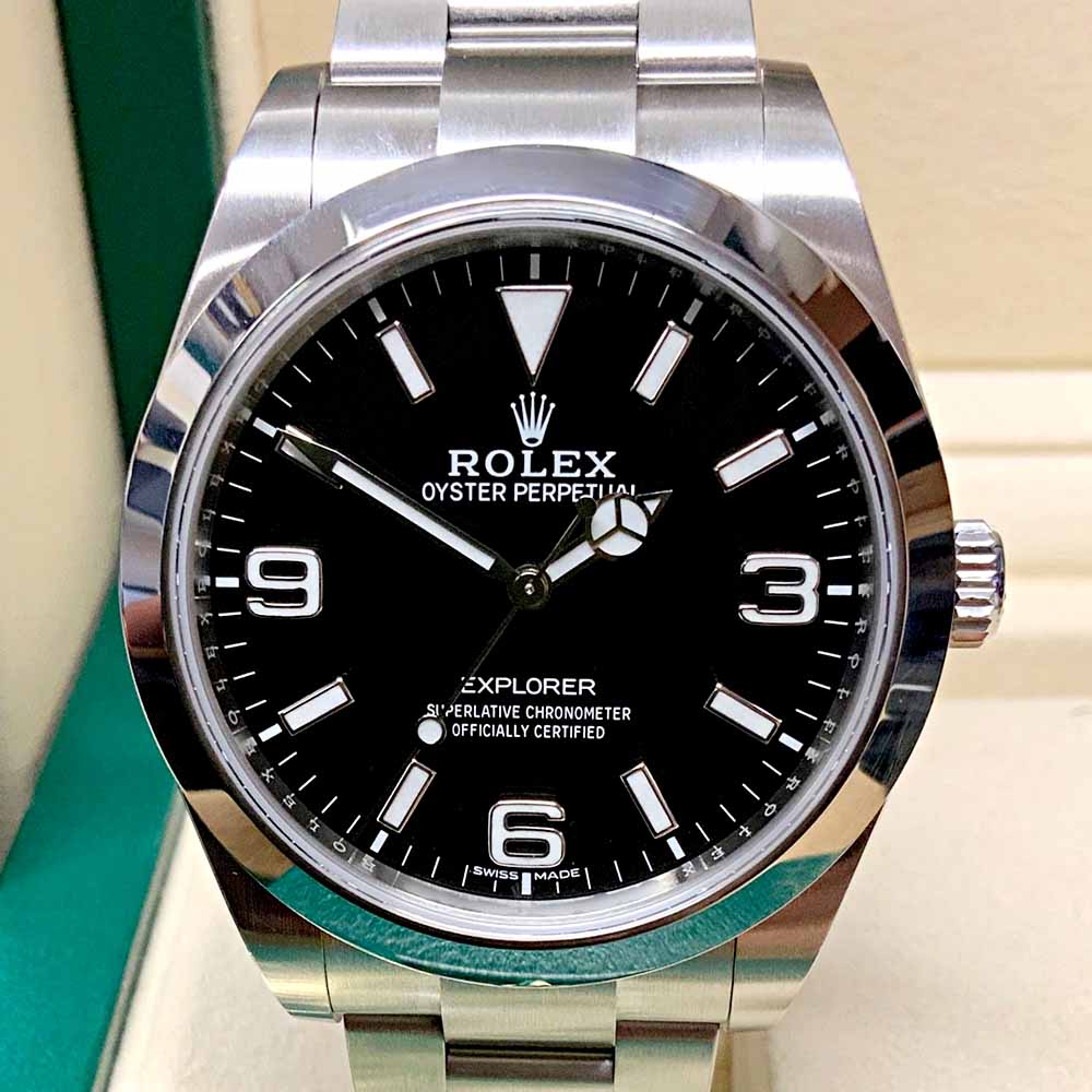 Rolex Explorer I 214270 Replica – Quadrante Nero 39mm