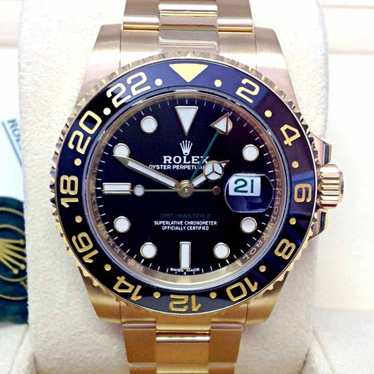 Rolex GMT-Master II Full Gold – Quadrante Nero – Replica