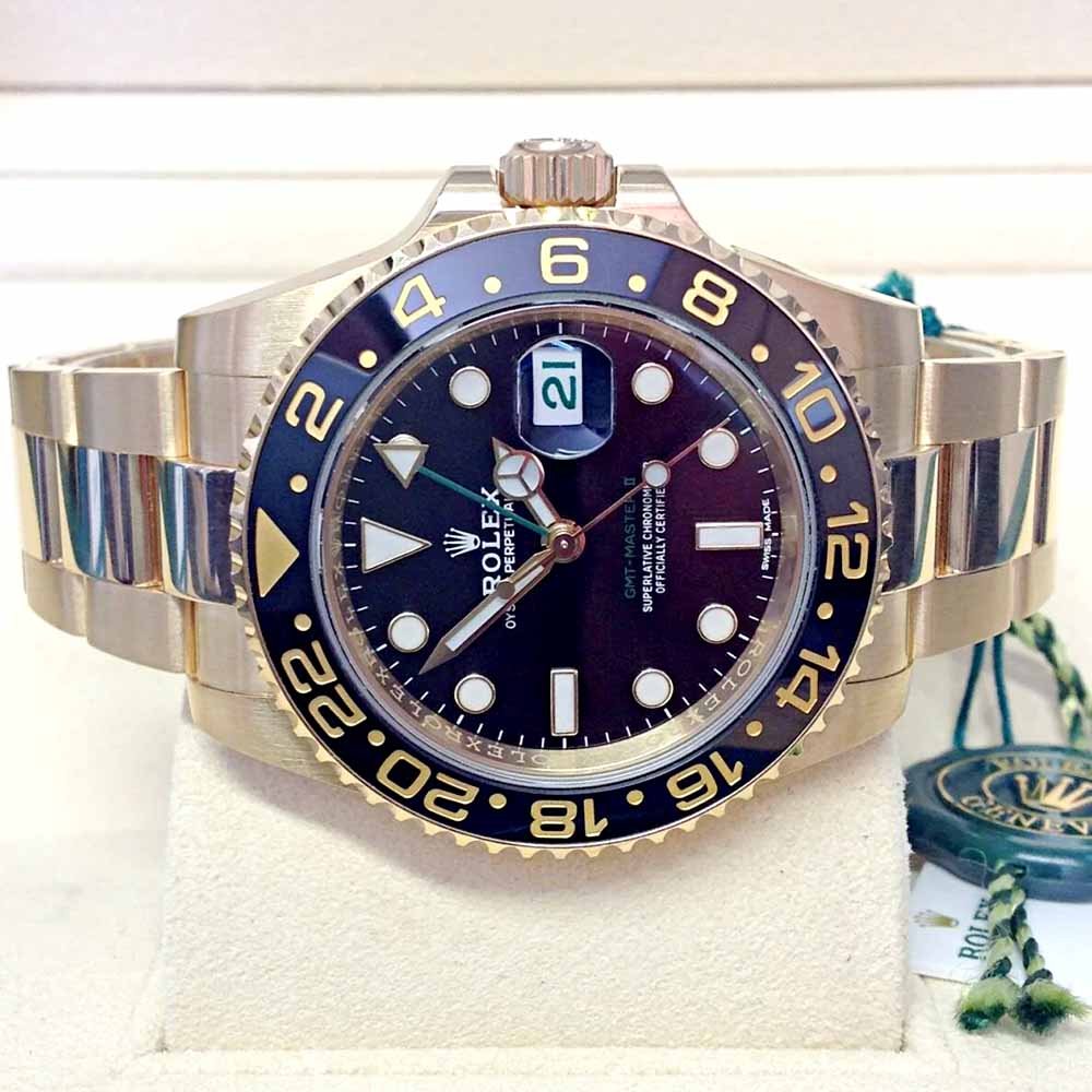 Rolex GMT-Master II Full Gold – Quadrante Nero – Replica