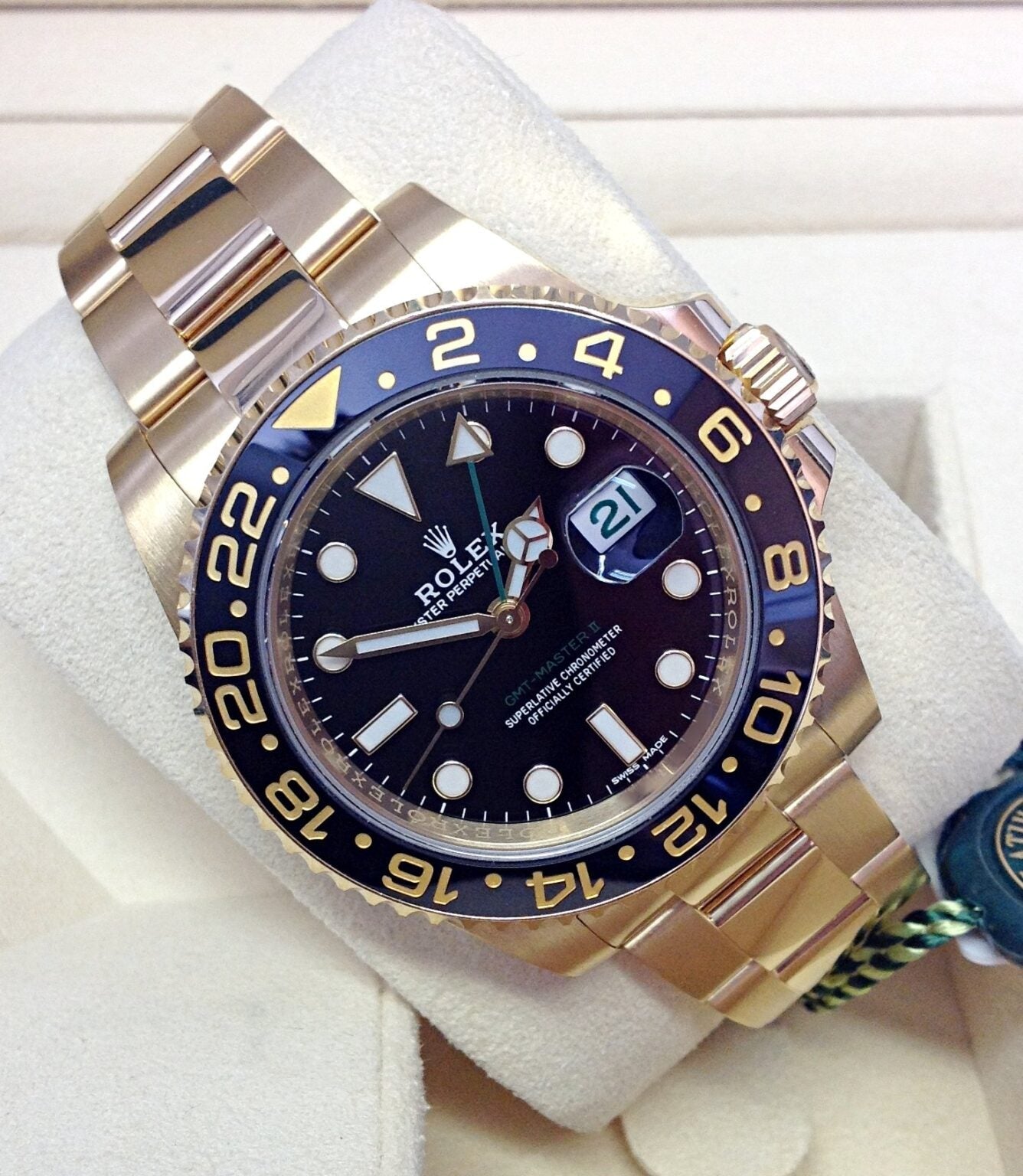 Rolex GMT-Master II Oro Giallo Quadrante Nero – Oyster Automatico | Replica