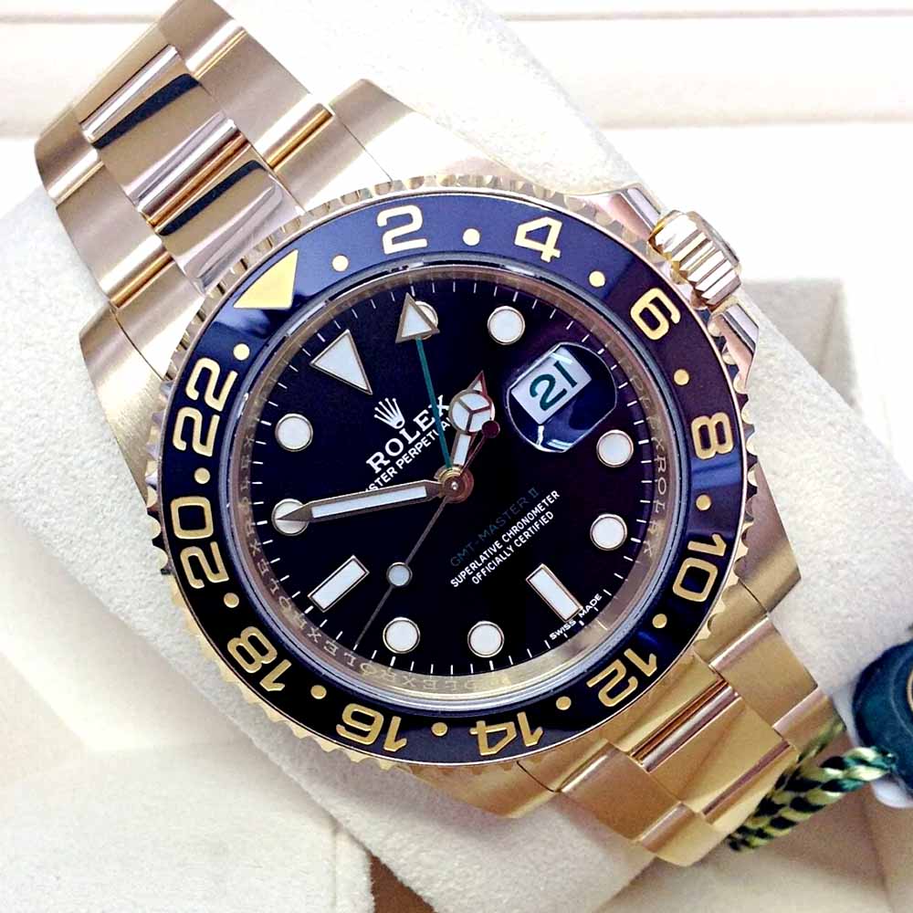 Rolex GMT-Master II Full Gold – Quadrante Nero – Replica