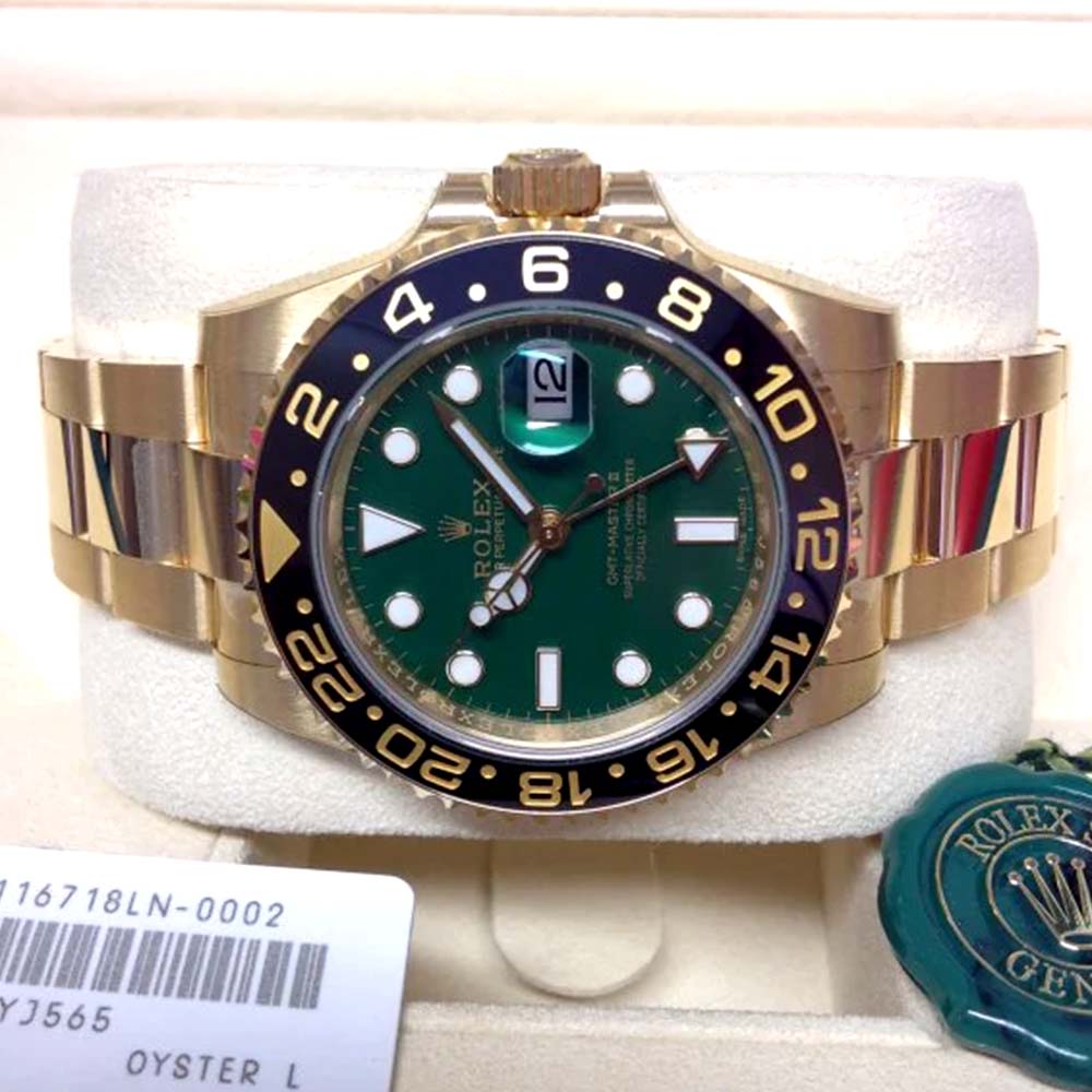 Rolex GMT-Master II Full Gold – Quadrante Verde – Replica